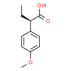 ChemSpider 2D Image | (2R)-2-(4-Methoxyphenyl)butanoic acid | C11H14O3