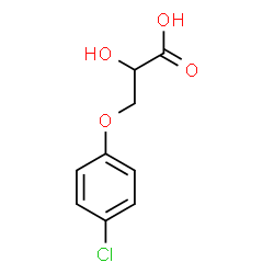 ChemSpider 2D Image | 3-(4-CHLOROPHENOXY)LACTIC ACID | C9H9ClO4