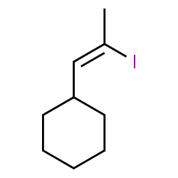 ChemSpider 2D Image | [(1Z)-2-Iodo-1-propen-1-yl]cyclohexane | C9H15I
