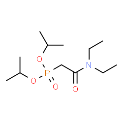 ChemSpider 2D Image | Diisopropyl [2-(diethylamino)-2-oxoethyl]phosphonate | C12H26NO4P