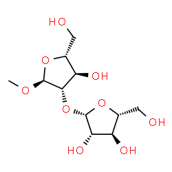 ChemSpider 2D Image | Methyl 2-O-beta-D-arabinofuranosyl-alpha-D-arabinofuranoside | C11H20O9