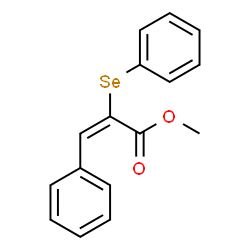 ChemSpider 2D Image | Methyl (2E)-3-phenyl-2-(phenylselanyl)acrylate | C16H14O2Se