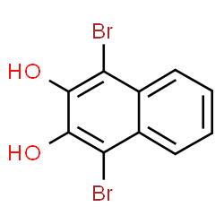 ChemSpider 2D Image | 1,4-Dibromo-2,3-naphthalenediol | C10H6Br2O2