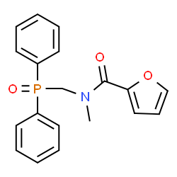 ChemSpider 2D Image | N-[(Diphenylphosphoryl)methyl]-N-methyl-2-furamide | C19H18NO3P