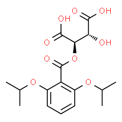 ChemSpider 2D Image | (2R,3R)-2-[(2,6-Diisopropoxybenzoyl)oxy]-3-hydroxysuccinic acid | C17H22O9