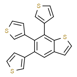ChemSpider 2D Image | 5,6,7-Tri(3-thienyl)-1-benzothiophene | C20H12S4