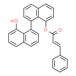 ChemSpider 2D Image | 8'-Hydroxy-1,1'-binaphthalen-8-yl (2E)-3-phenylacrylate | C29H20O3