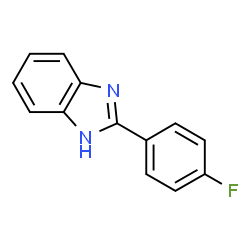 ChemSpider 2D Image | 2-(4-fluorophenyl)benzimidazole | C13H9FN2