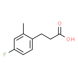 ChemSpider 2D Image | 3-(4-Fluoro-2-methylphenyl)propanoic acid | C10H11FO2