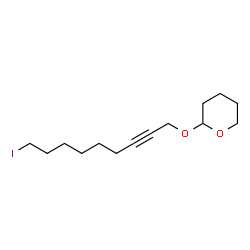 ChemSpider 2D Image | 2-((9-Iodonon-2-yn-1-yl)oxy)tetrahydro-2H-pyran | C14H23IO2