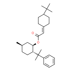 ChemSpider 2D Image | (1R,2S,5R)-5-Methyl-2-(2-phenyl-2-propanyl)cyclohexyl [4-(2-methyl-2-propanyl)cyclohexylidene]acetate | C28H42O2
