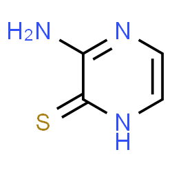 ChemSpider 2D Image | 3-aminopyrazine-2-thiol | C4H5N3S