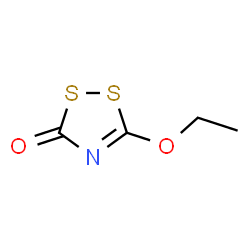 ChemSpider 2D Image | 5-Ethoxy-3H-1,2,4-dithiazol-3-one | C4H5NO2S2