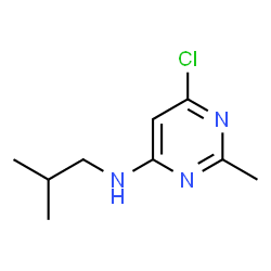 ChemSpider 2D Image | 6-Chloro-N-isobutyl-2-methyl-4-pyrimidinamine | C9H14ClN3