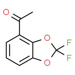 ChemSpider 2D Image | 4-Acetyl-2,2-difluoro-1,3-benzodioxole | C9H6F2O3