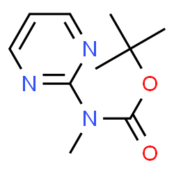 ChemSpider 2D Image | tert-Butyl methyl(pyrimidin-2-yl)carbamate | C10H15N3O2