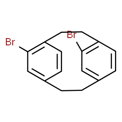 ChemSpider 2D Image | 5,12-Dibromotricyclo[8.2.2.2~4,7~]hexadeca-1(12),4,6,10,13,15-hexaene | C16H14Br2
