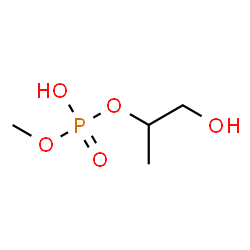 ChemSpider 2D Image | 1-Hydroxy-2-propanyl methyl hydrogen phosphate | C4H11O5P