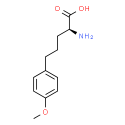 ChemSpider 2D Image | 5-(4-Methoxyphenyl)-L-norvaline | C12H17NO3