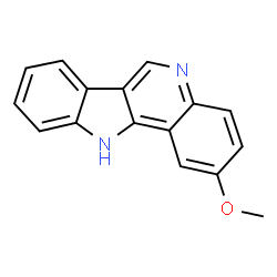 ChemSpider 2D Image | 2-Methoxy-11H-indolo[3,2-c]quinoline | C16H12N2O