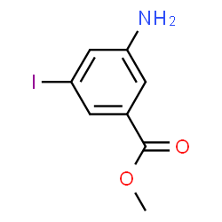 ChemSpider 2D Image | Methyl 3-amino-5-iodobenzoate | C8H8INO2