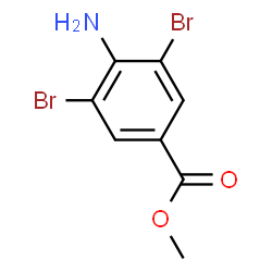 ChemSpider 2D Image | METHYL 4-AMINO-3,5-DIBROMOBENZOATE | C8H7Br2NO2