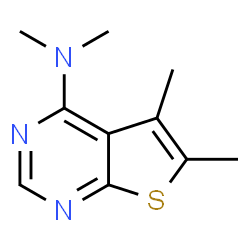 ChemSpider 2D Image | N,N,5,6-Tetramethylthieno[2,3-d]pyrimidin-4-amine | C10H13N3S