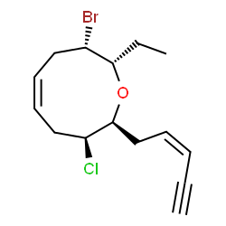 ChemSpider 2D Image | (+)-obtusenyne | C15H20BrClO