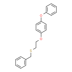 ChemSpider 2D Image | 1-[2-(Benzylsulfanyl)ethoxy]-4-phenoxybenzene | C21H20O2S