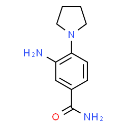 ChemSpider 2D Image | 3-amino-4-pyrrolidin-1-ylbenzamide | C11H15N3O