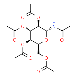 ChemSpider 2D Image | N-Acetyl-2,3,4,6-tetra-O-acetyl-beta-D-glucopyranosylamine | C16H23NO10