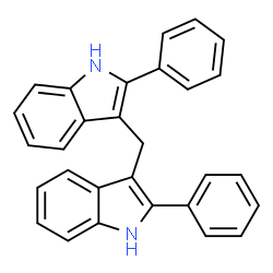 ChemSpider 2D Image | 3,3'-Methylenebis(2-phenyl-1H-indole) | C29H22N2