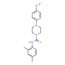ChemSpider 2D Image | N-(2,4-Dimethylphenyl)-4-(4-methoxyphenyl)-1-piperazinecarbothioamide | C20H25N3OS