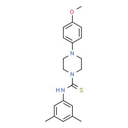 ChemSpider 2D Image | N-(3,5-Dimethylphenyl)-4-(4-methoxyphenyl)-1-piperazinecarbothioamide | C20H25N3OS