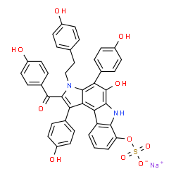 ChemSpider 2D Image | dictyodendrin B | C41H29N2NaO10S