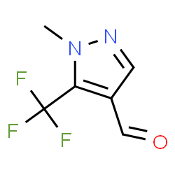 ChemSpider 2D Image | 1-methyl-5-(trifluoromethyl)pyrazole-4-carbaldehyde | C6H5F3N2O