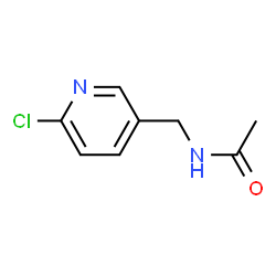 ChemSpider 2D Image | N-[(6-Chloro-3-pyridinyl)methyl]acetamide | C8H9ClN2O
