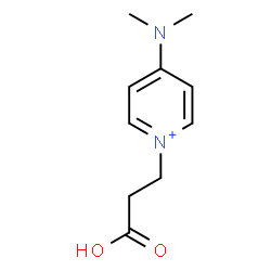 ChemSpider 2D Image | 1-(2-Carboxyethyl)-4-(dimethylamino)pyridinium | C10H15N2O2