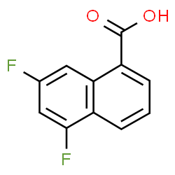 ChemSpider 2D Image | 5,7-Difluoro-1-naphthoic acid | C11H6F2O2