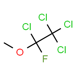 ChemSpider 2D Image | 1,1,1,2-Tetrachloro-2-fluoro-2-methoxyethane | C3H3Cl4FO