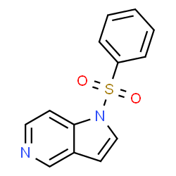 ChemSpider 2D Image | 1-(Phenylsulfonyl)-1H-pyrrolo[3,2-c]pyridine | C13H10N2O2S