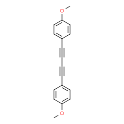 ChemSpider 2D Image | 1,1'-Buta-1,3-diyne-1,4-diylbis(4-methoxybenzene) | C18H14O2