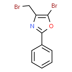 ChemSpider 2D Image | 5-Bromo-4-(bromomethyl)-2-phenyl-1,3-oxazole | C10H7Br2NO