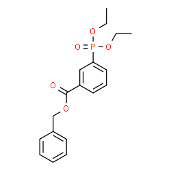 ChemSpider 2D Image | Benzyl 3-(diethoxyphosphoryl)benzoate | C18H21O5P