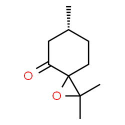 ChemSpider 2D Image | (6R)-2,2,6-Trimethyl-1-oxaspiro[2.5]octan-4-one | C10H16O2