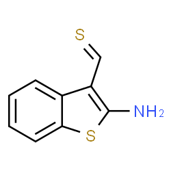ChemSpider 2D Image | 2-Amino-1-benzothiophene-3-carbothialdehyde | C9H7NS2