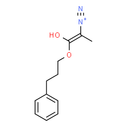 ChemSpider 2D Image | (1E)-1-Hydroxy-1-(3-phenylpropoxy)-1-propene-2-diazonium | C12H15N2O2