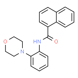 ChemSpider 2D Image | N-[2-(4-Morpholinyl)phenyl]-1-naphthamide | C21H20N2O2