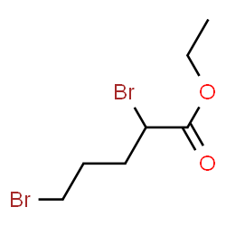 ChemSpider 2D Image | Ethyl 2,5-dibromopentanoate | C7H12Br2O2