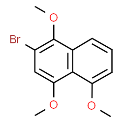 ChemSpider 2D Image | 2-Bromo-1,4,5-trimethoxynaphthalene | C13H13BrO3